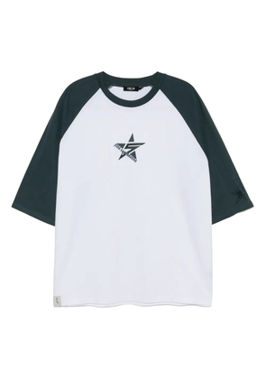 FIVE CM embroidered T-shirt - Blue