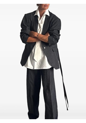 Isabel Benenato pinstripe double-breasted blazer - Grey