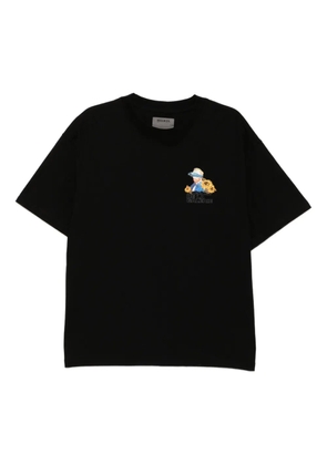 Musium Div. logo-embroidered T-shirt - Black