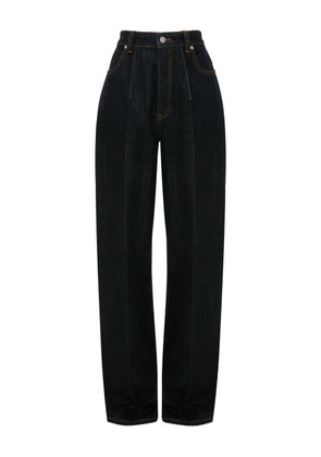 Victoria Beckham cinched high-waisted jeans - Blue