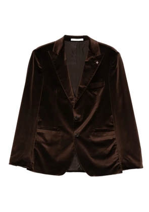 Tagliatore notch-lapel pocket blazer - Brown