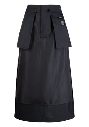 Goen.J Inside-out midi skirt - Grey
