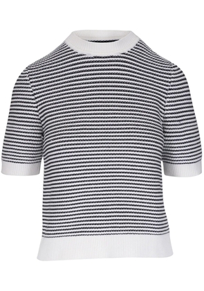 Akris Punto striped knitted top - White