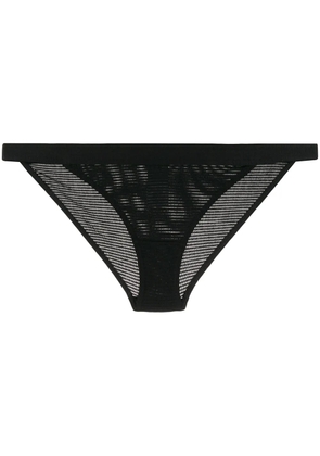 Sunspel Cellular mesh briefs - Black