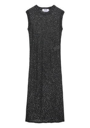 MSGM sequin-embellished midi dress - Black