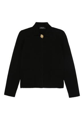 Fabiana Filippi button-detailed patch-pocket cardigan - Black