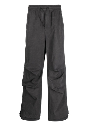 Juun.J waffle-effect drawstring track pants - Grey