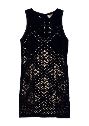 TWINSET open-knit mini dress - Black