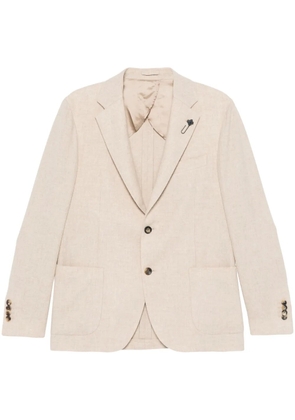 Lardini mélange-effect blazer - Neutrals