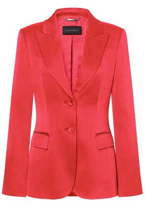 Alberta Ferretti satin blazer - Red