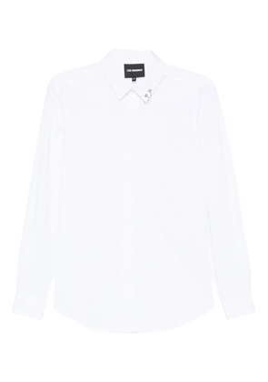 LES HOMMES eyelet-detail shirt - White
