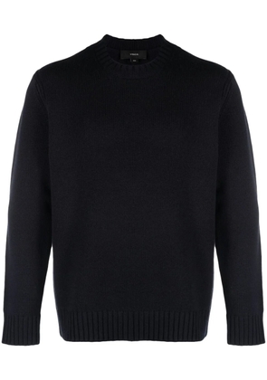 Vince crew-neck wool-blend jumper - Blue
