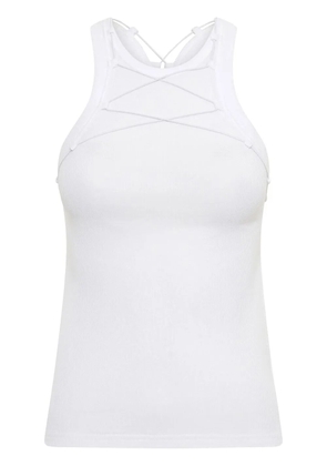 Dion Lee Lock drawstring tank top - White