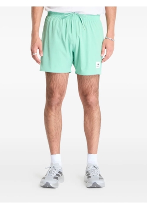 SAYSKY elasticated-waistband mesh-panel shorts - Green