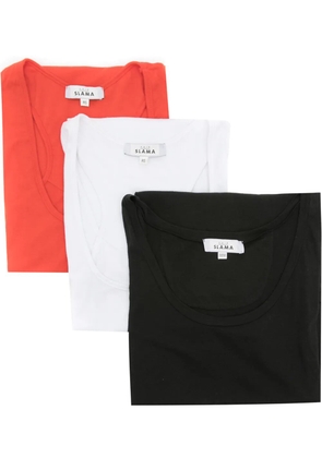 Amir Slama three-pack tank tops - Red