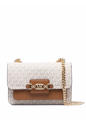 Michael Kors monogram-logo shoulder bag - Neutrals