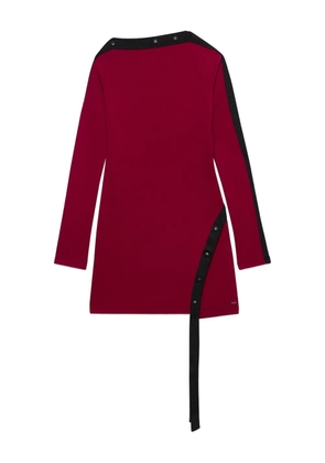 GCDS button trim dress - Red