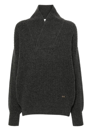Victoria Beckham shawl-collar jumper - Grey