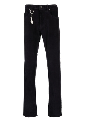 Paul & Shark shark-keyring corduroy trousers - Blue