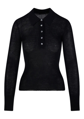 Roberto Collina ribbed polo-neck sweater - Black