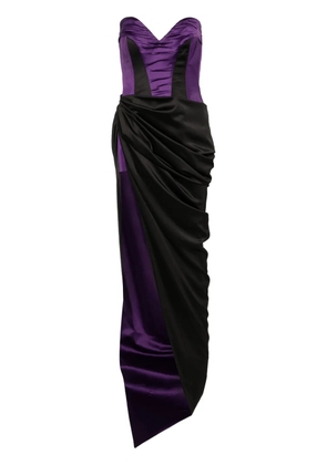 MITILIANE COUTURE asymmetric maxi dress - Purple