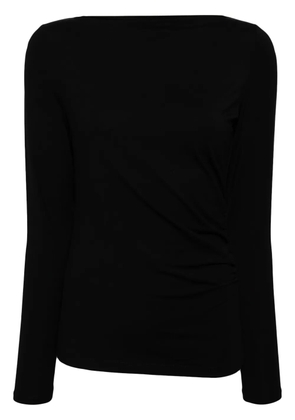 Vince ruched long-sleeve top - Black
