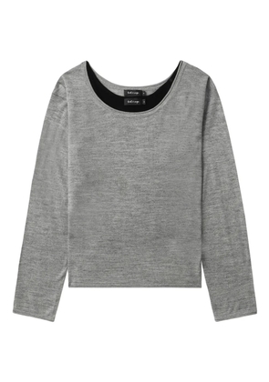 tout a coup layered sweater - Grey