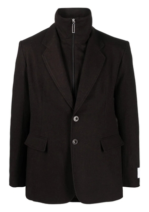 Études Studio Halles flannel blazer - Brown