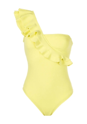 Clube Bossa Siola ruffled one-shoulder swimsuit - Yellow