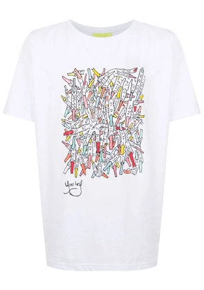 Amir Slama graphic-print cotton T-shirt - White