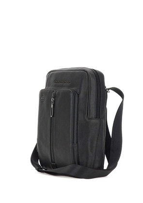 PIQUADRO large Hedley leather shoulder bag - Black