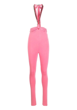 The Attico Ruby halterneck-strap leggings - Pink