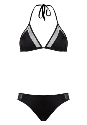 Brigitte triangle bikini set - Black