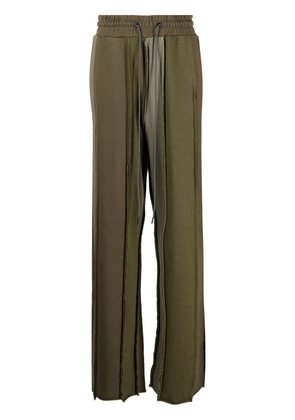 Mostly Heard Rarely Seen panelled cotton track pants - Green
