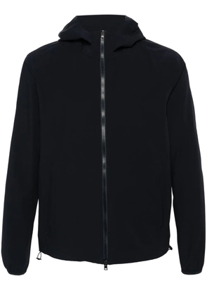 Herno debossed-logo water-repellent jacket - Blue