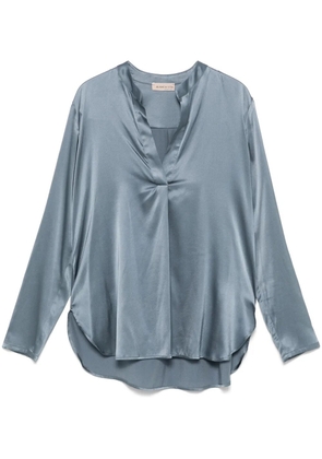 Blanca Vita satin blouse - Blue