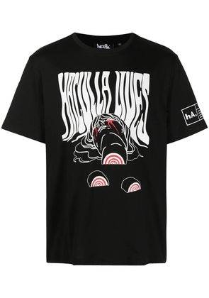 Haculla Bulls Eye stretch-cotton T-shirt - Black