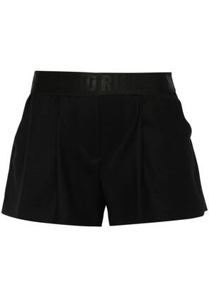 John Richmond logo-waistband mini shorts - Black