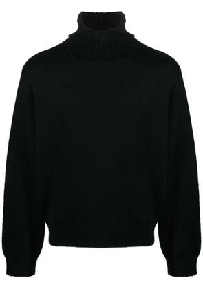 Charles Jeffrey Loverboy slouchy-hood felted jumper - Black