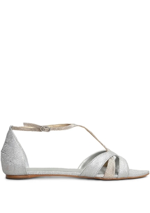 CARRANO two-tone sandals - Silver