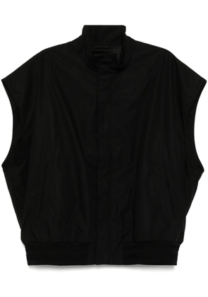 CROQUIS ribbed hem vest - Black
