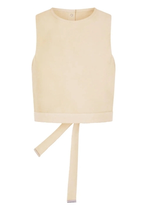 Rabanne sleeveless crop top - Neutrals