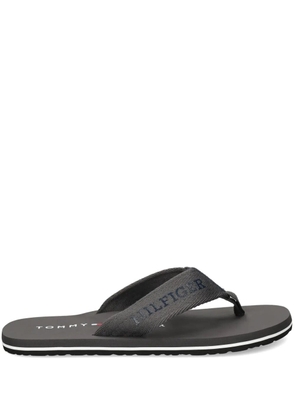 Tommy Hilfiger Webbing logo-print flip-flops - Grey
