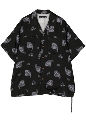 Mastermind World paisley-print silk shirt - Black
