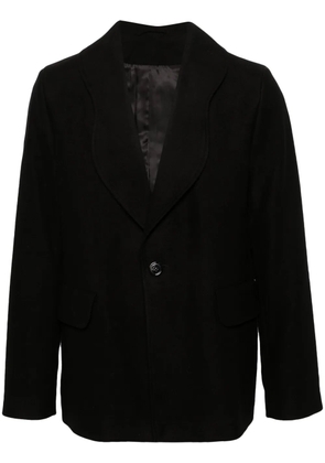 Séfr curved-lapels single-breasted blazer - Black