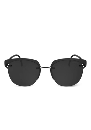 Silhouette oval-frame sunglasses - Black