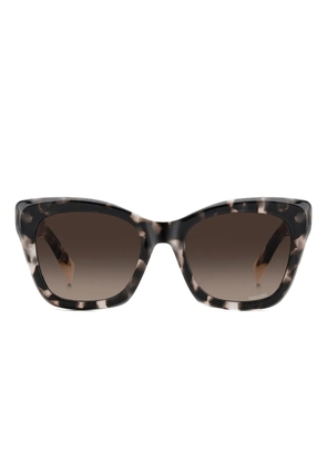 MISSONI EYEWEAR logo-engraved sunglasses - Brown