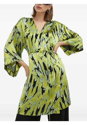 Gestuz tie-waist printed dress - Green
