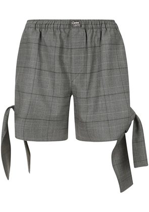 Coperni checked shorts - Grey