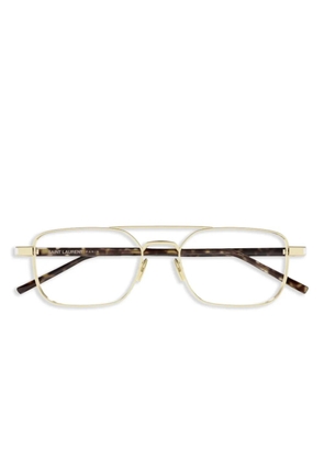 Saint Laurent Eyewear rectangle-frame glasses - Gold
